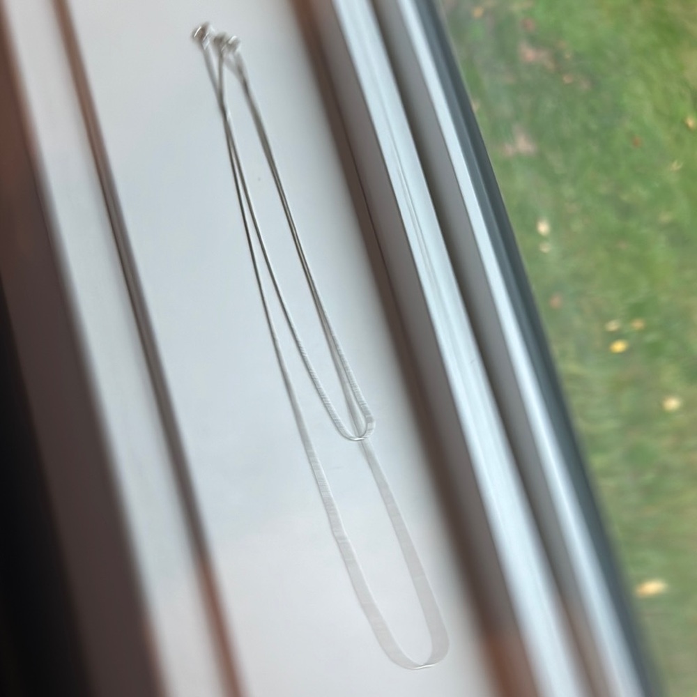2 Elegant Silver Necklaces